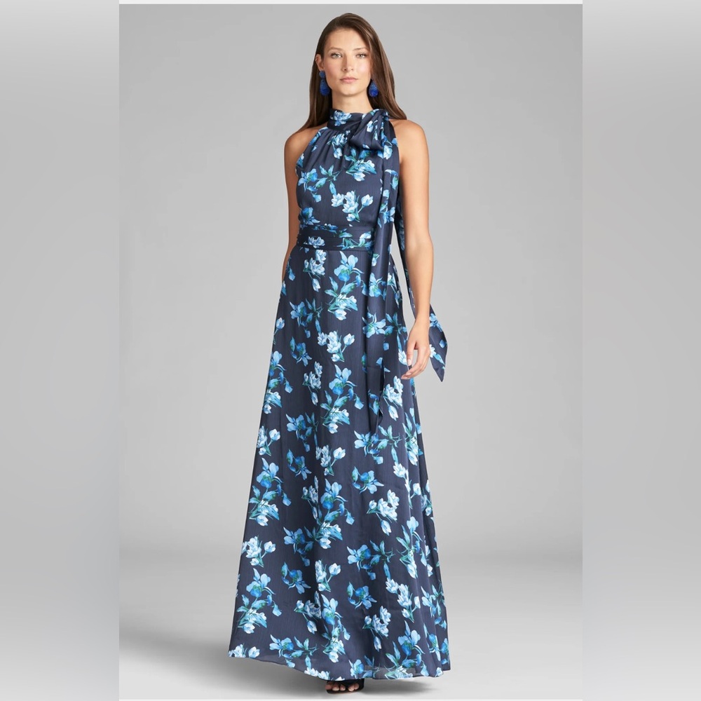 Sachin + Babi Blue Floral Kayla Dress